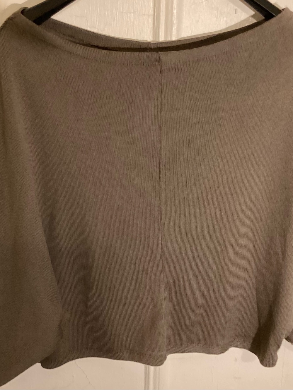 H&M by Divided khaki olive Cropped Cape Top Sz L
